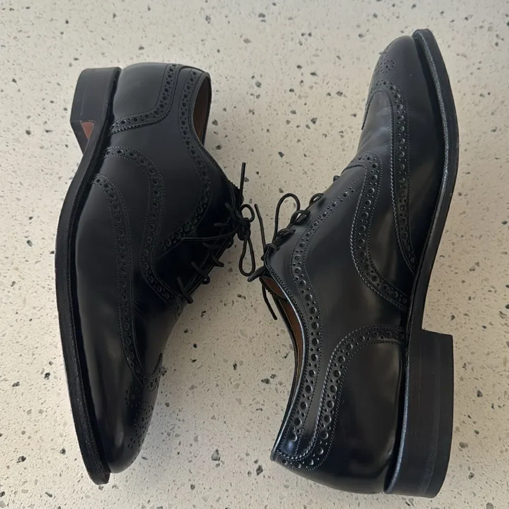 Johnston & Murphy Classic Black Leather Dress Shoes Oxfords Men’s Size 10.5 D/B